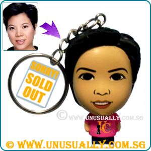 Personalized Cartoon Feel Key Ring Mini Doll (Pink) - SOLD OUT